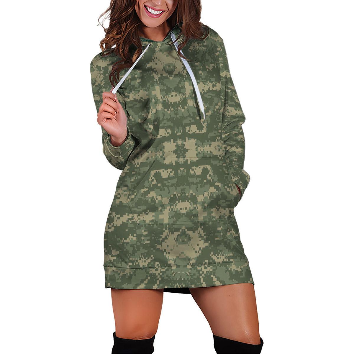 American ACU or Universal Camouflage Pattern (UCP) Camo Dress Hoodie - DucG