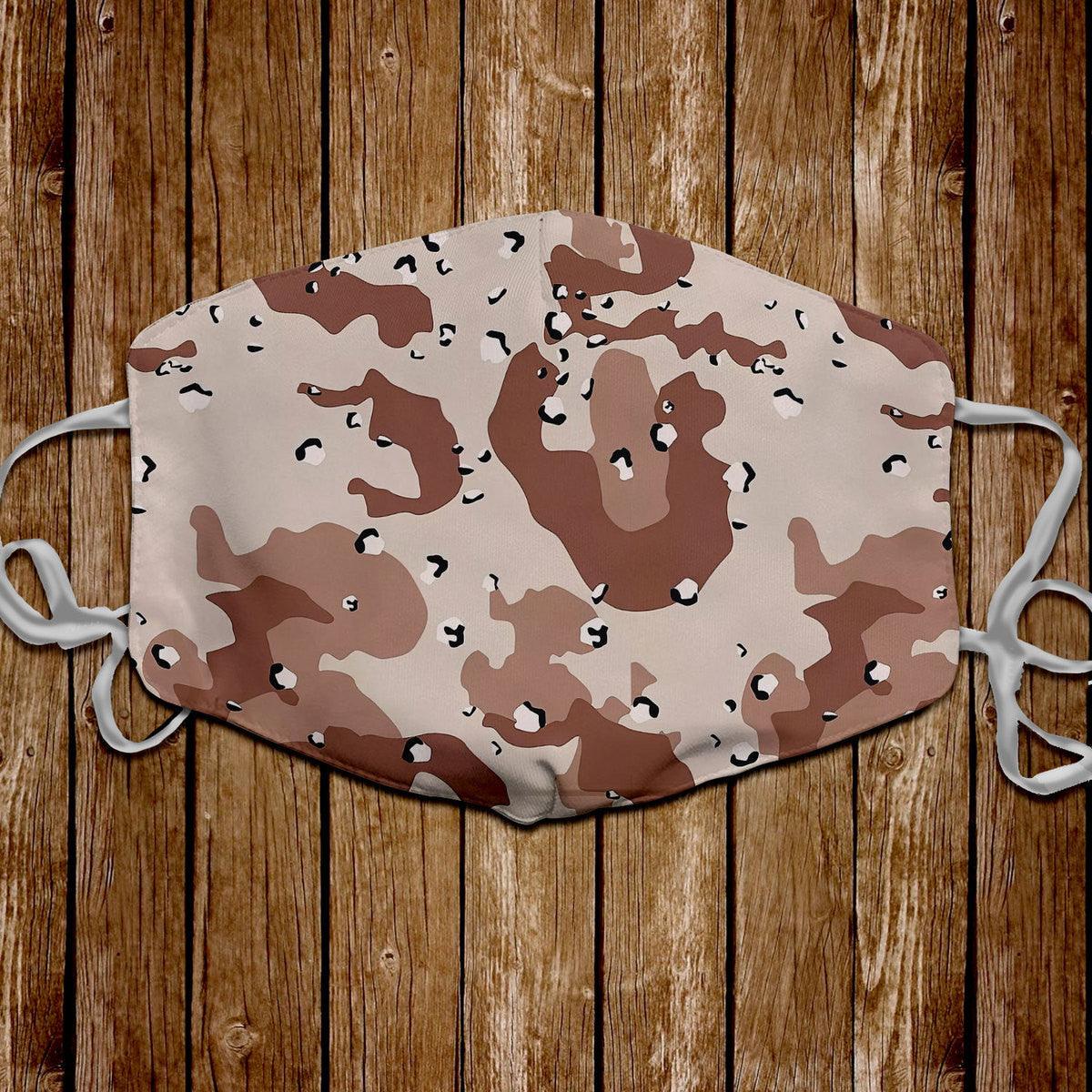 American Chocolate Chip Desert Battle Dress Uniform Camo Face Mask - DucG
