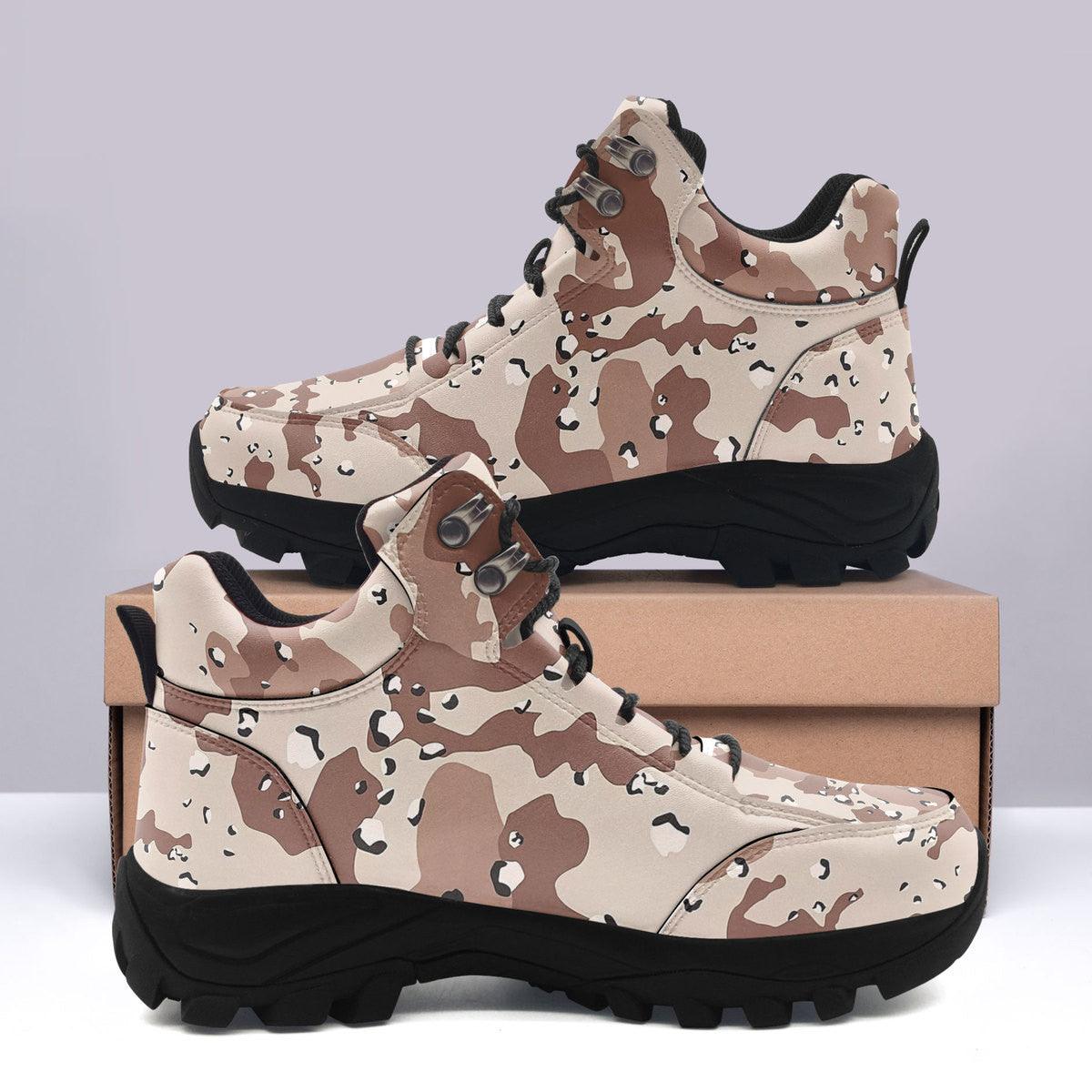 American Chocolate Chip Desert Battle Dress Uniform Camo Hiking Shoes - DucG