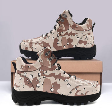 American Chocolate Chip Desert Battle Dress Uniform Camo Hiking Shoes - DucG