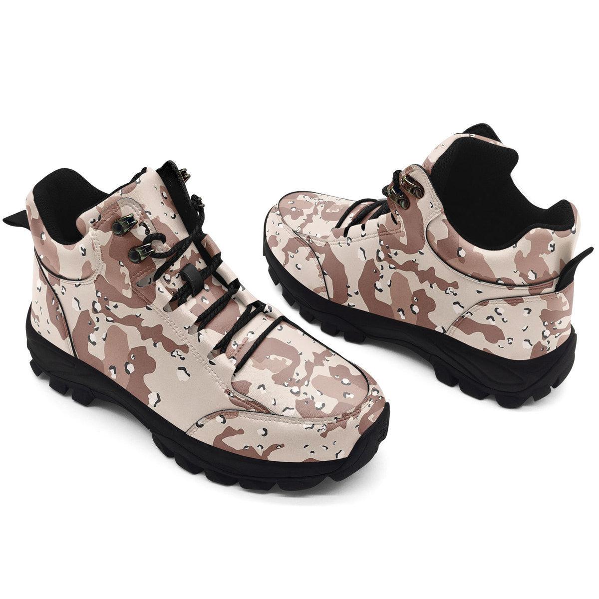 American Chocolate Chip Desert Battle Dress Uniform Camo Hiking Shoes - DucG