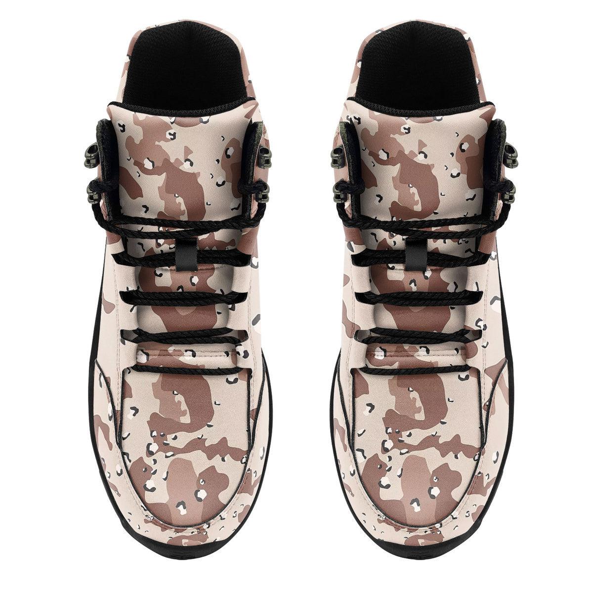 American Chocolate Chip Desert Battle Dress Uniform Camo Hiking Shoes - DucG