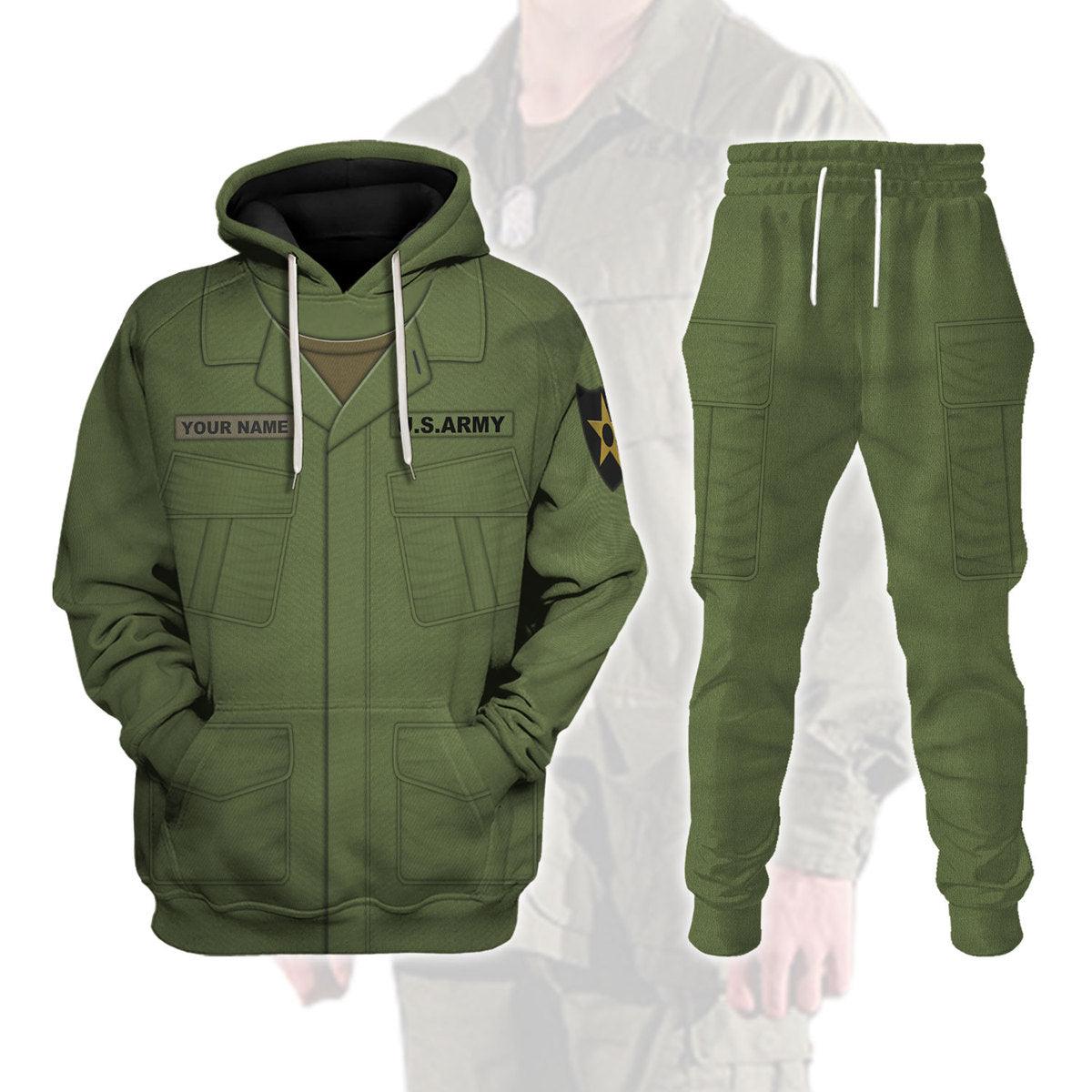 American Jungle Tunic and trousers-3rd pattern-Poplin Rip Stop-Basic Custom Name - Gearhomie.com