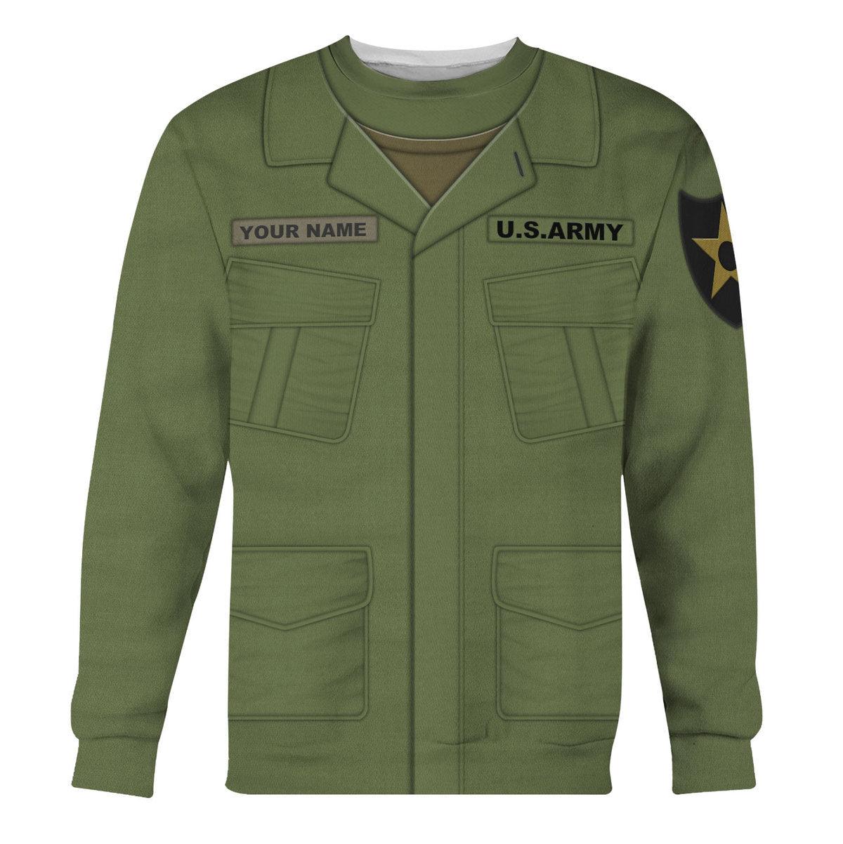 American Jungle Tunic and trousers-3rd pattern-Poplin Rip Stop-Basic Custom Name - Gearhomie.com