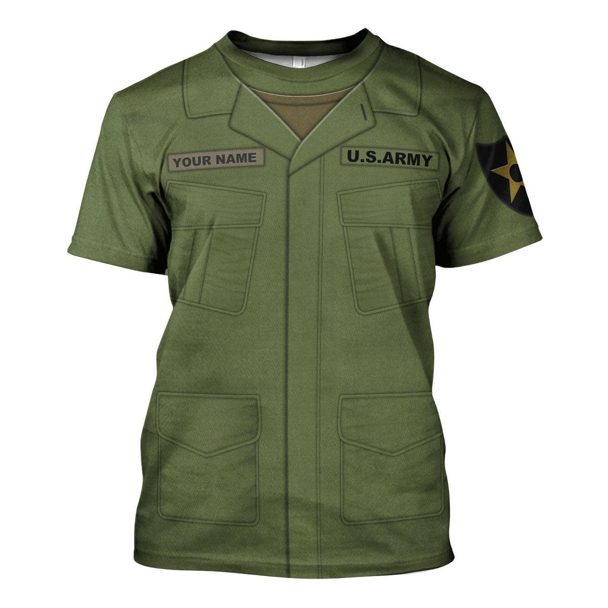 American Jungle Tunic and trousers-3rd pattern-Poplin Rip Stop-Basic Custom Name - Gearhomie.com