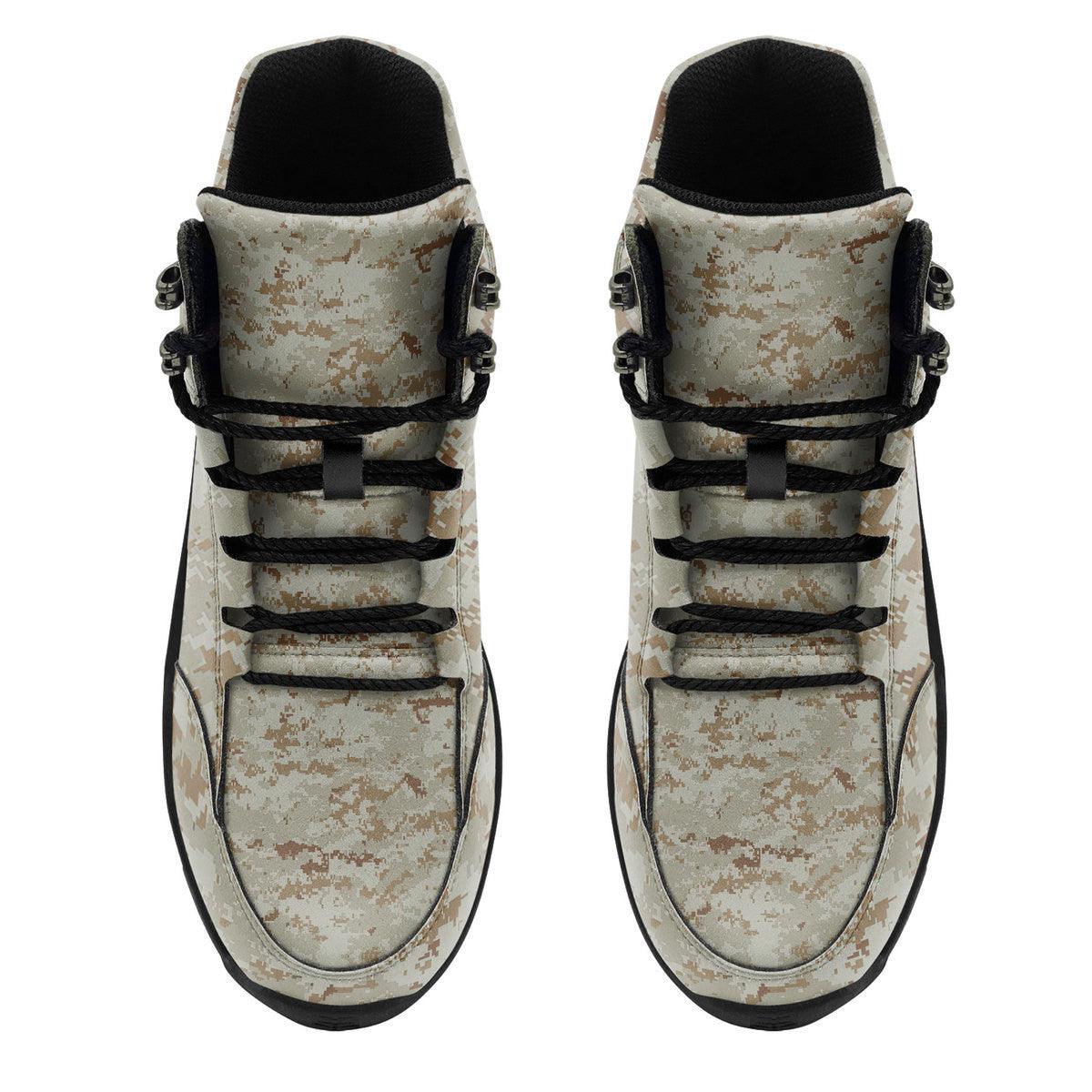 American Marine Pattern Desert CAMO Hiking Shoes - DucG