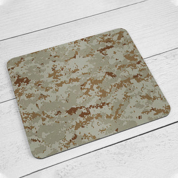 American Marine Pattern Desert Camo MousePad - DucG