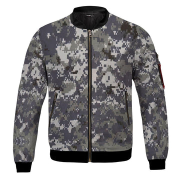 American Navy Working Uniform (NWU) Type I Camo Bomber Jacket - DucG