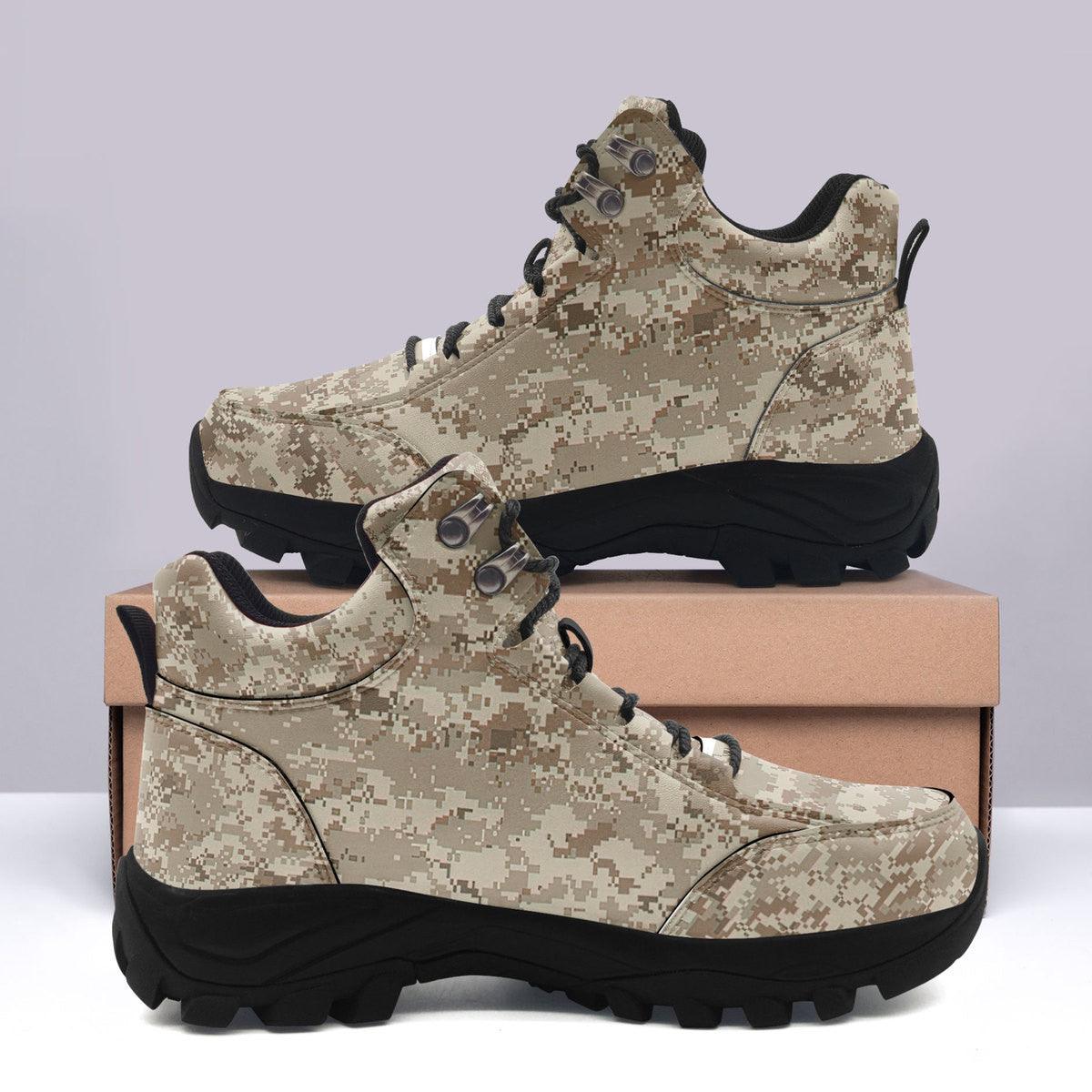 American Navy Working Uniform (NWU) Type II Camo Hiking Shoes - DucG