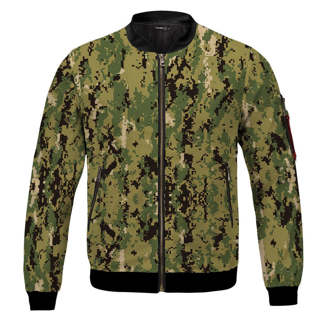 American Navy Working Uniform (NWU) Type III (AOR-2) Woodland Camo Bomber Jacket - DucG