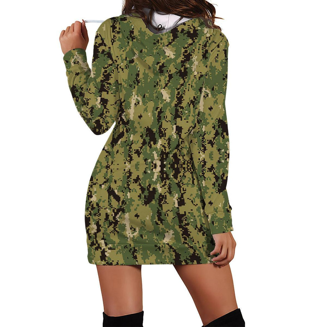 American Navy Working Uniform (NWU) Type III (AOR-2) Woodland Camo Dress Hoodie - DucG