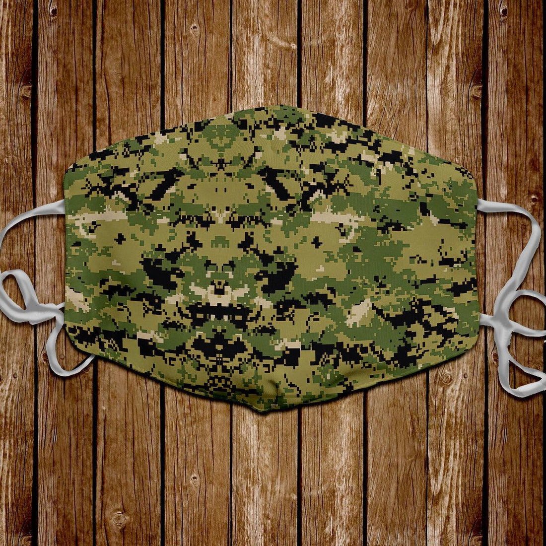 American Navy Working Uniform (NWU) Type III (AOR-2) Woodland Camo Face Mask - OodieGang