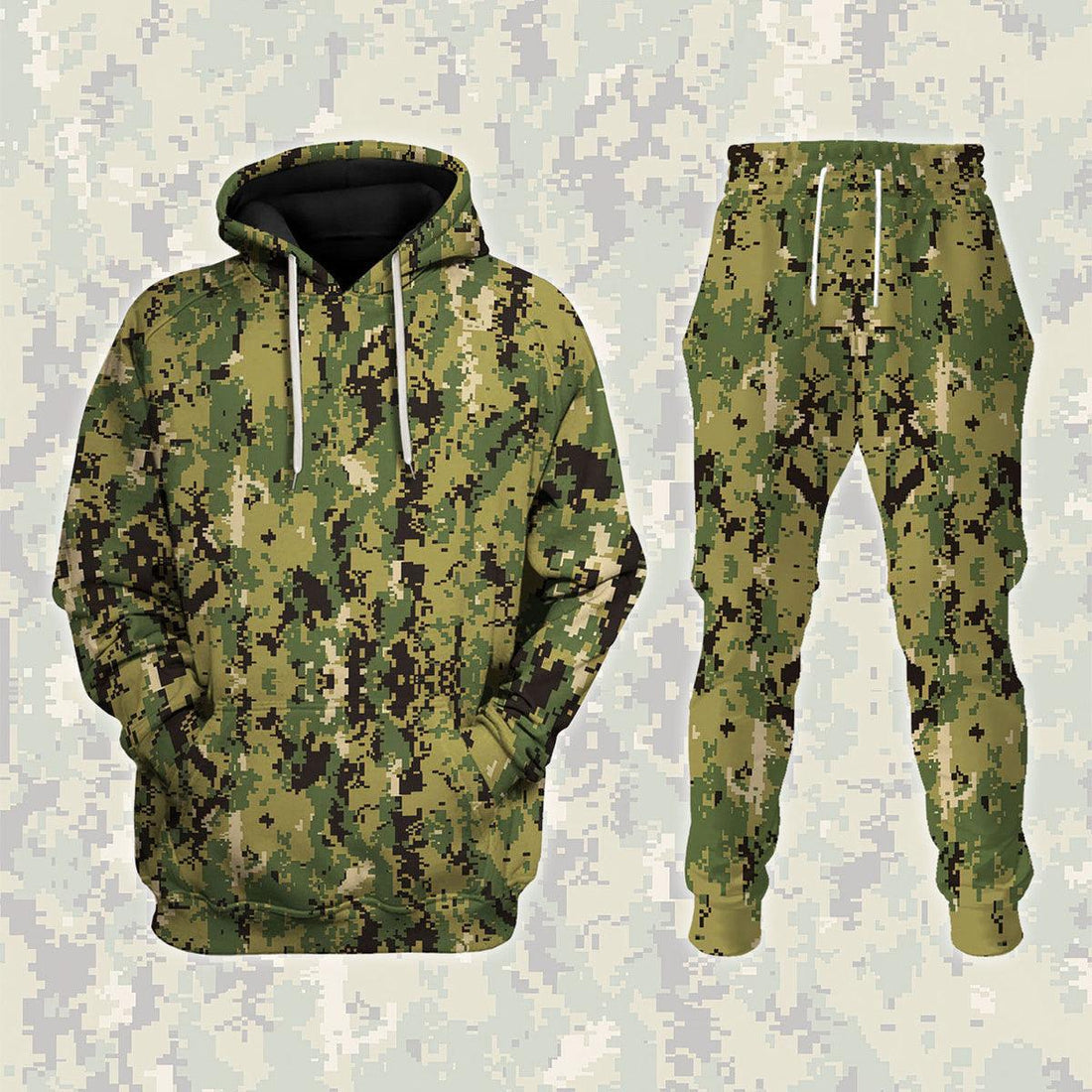 American Navy Working Uniform (NWU) Type III (AOR-2) Woodland Camo - CustomsPig
