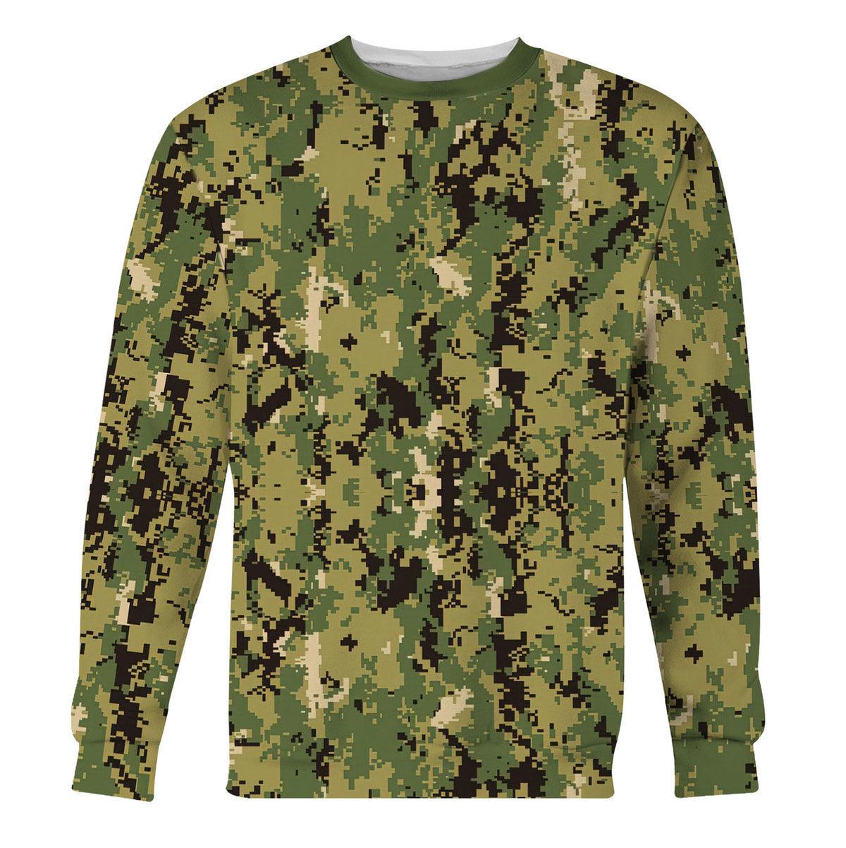 American Navy Working Uniform (NWU) Type III (AOR-2) Woodland Camo - OodieGang
