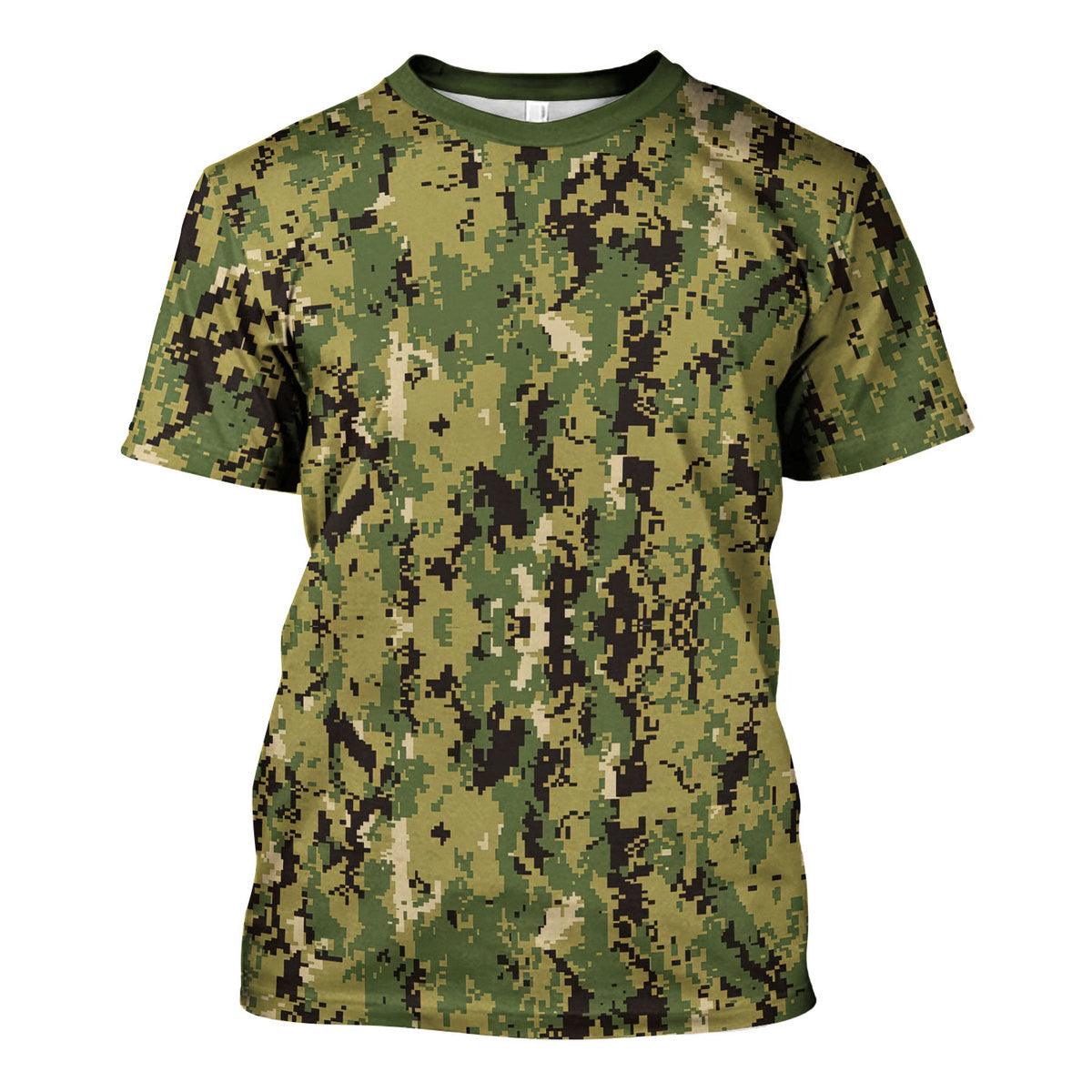 American Navy Working Uniform (NWU) Type III (AOR-2) Woodland Camo - OodieGang