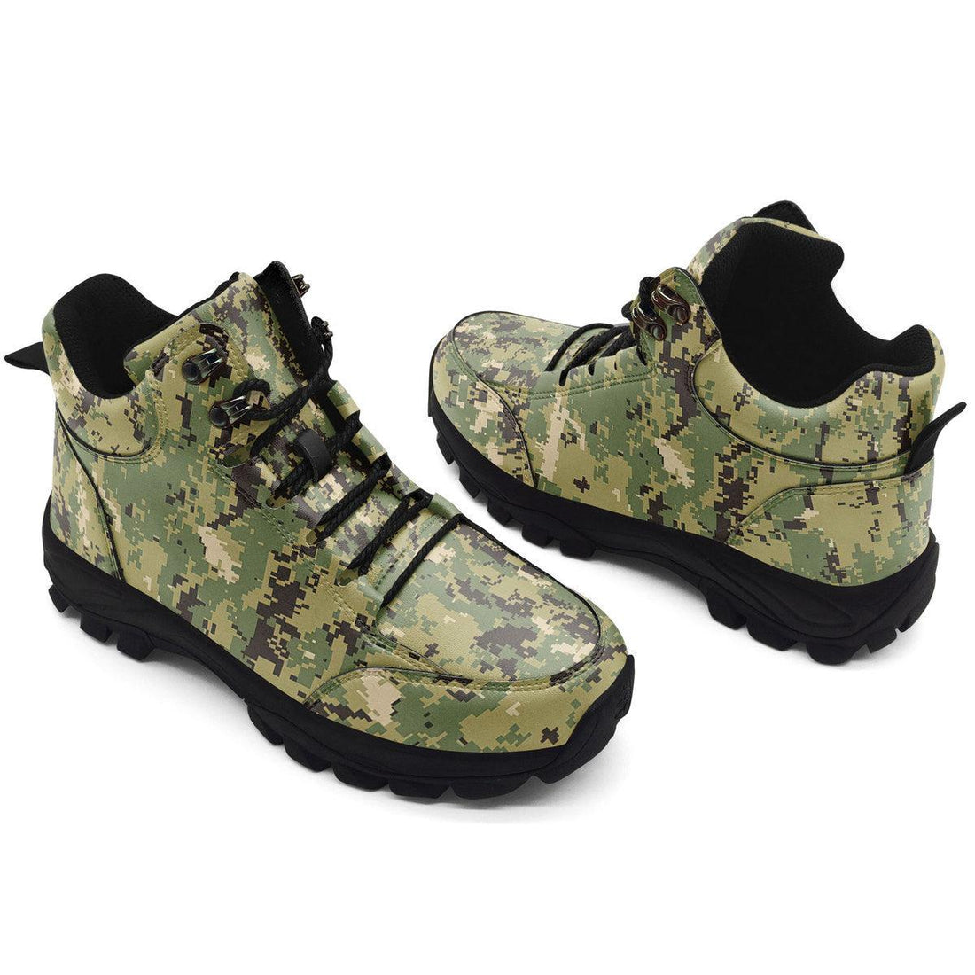 American Navy Working Uniform (NWU) Type III (AOR-2) Woodland Camo Hiking Shoes - OodieGang