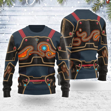Ancient Armor Themed Costume Unisex Christmas Wool Sweater - Gearhomie.com