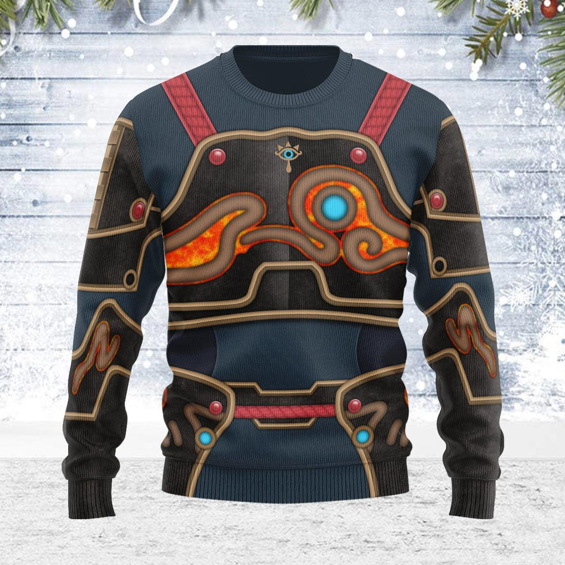 Ancient Armor Themed Costume Unisex Christmas Wool Sweater - Gearhomie.com