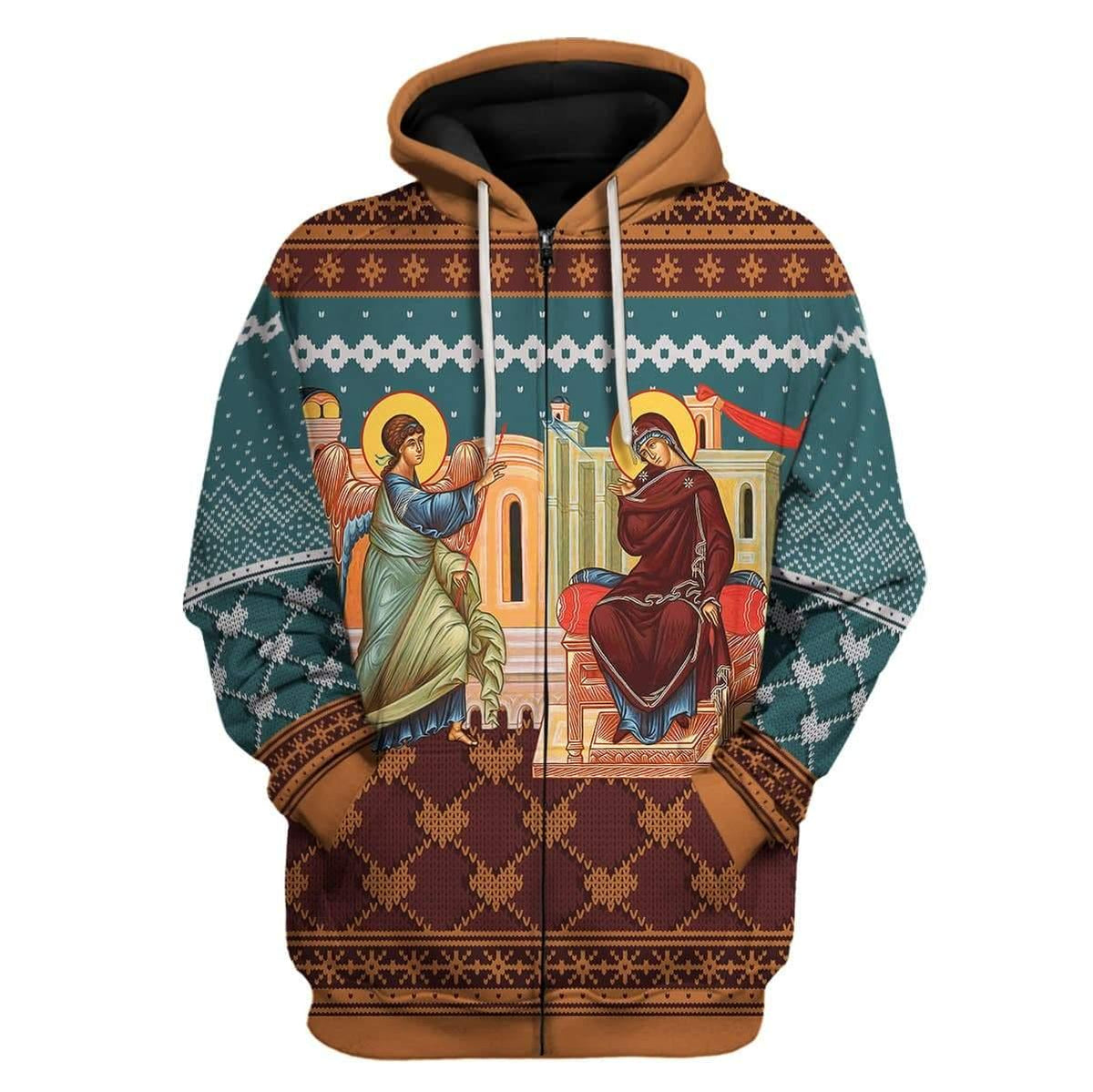 Annunciation of the Mother of God Zip Hoodie - DucG