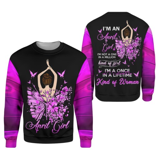 April Girl 3D All Over Printed Clothes NQTD040904 - 1