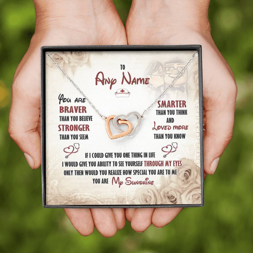 Personalized Name To My Wife Happily Ever After Love Knot Necklace Jewelry