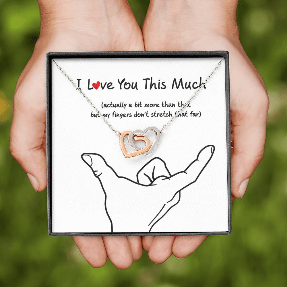 I Love You This Much Necklace Jewelry