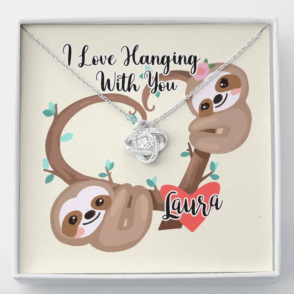 I love Hanging With You Custom Necklace
