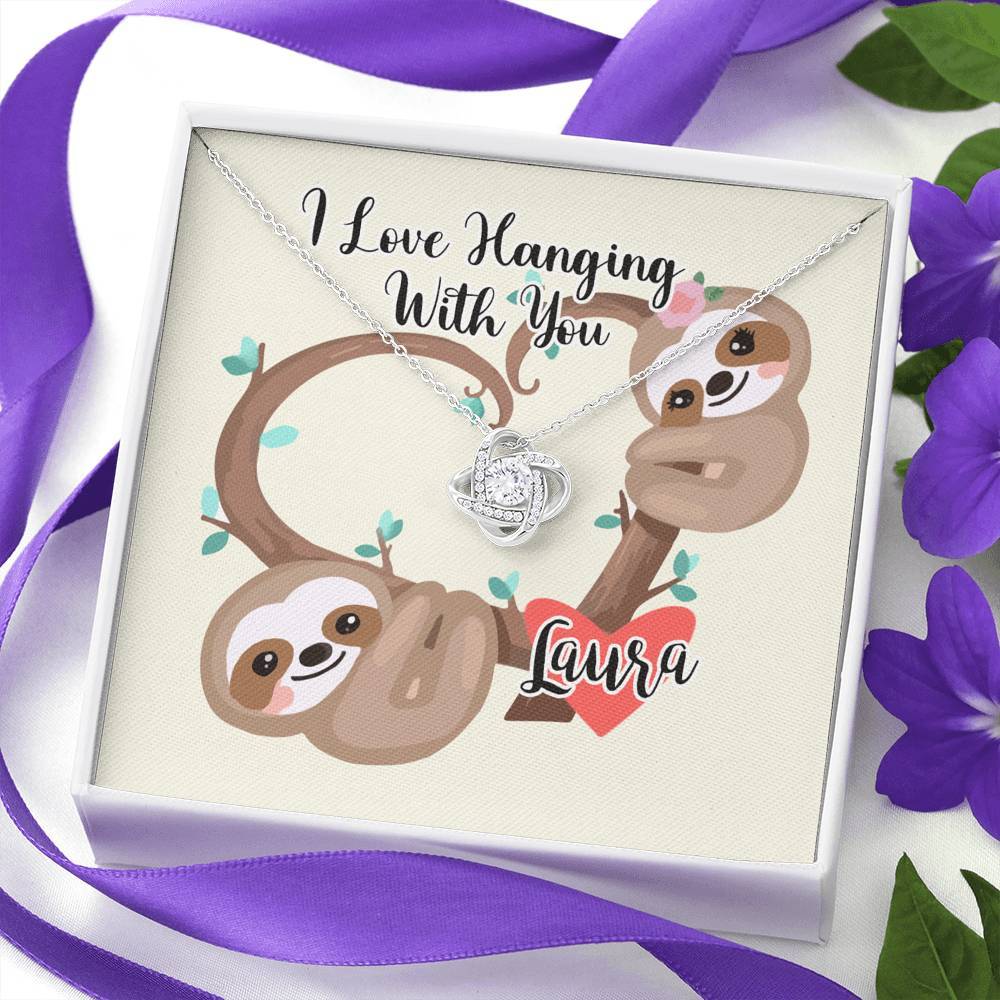 I love Hanging With You Custom Necklace