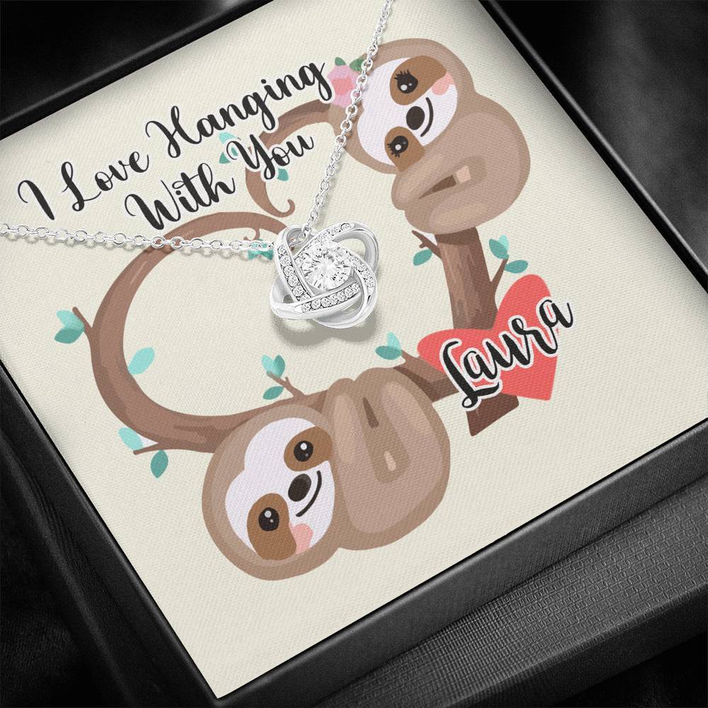 I love Hanging With You Custom Necklace