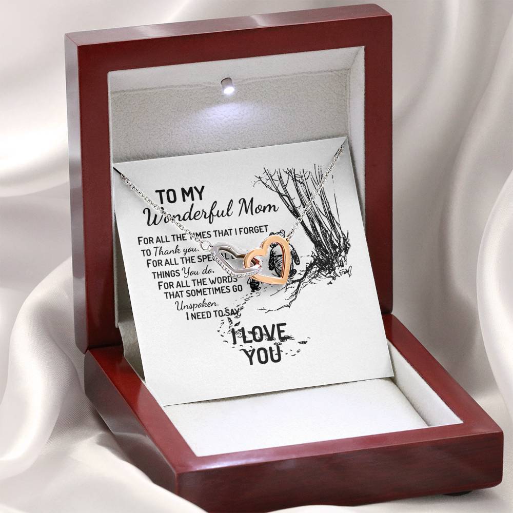 To My Wonderful Mom For All The.. Necklace Jewelry
