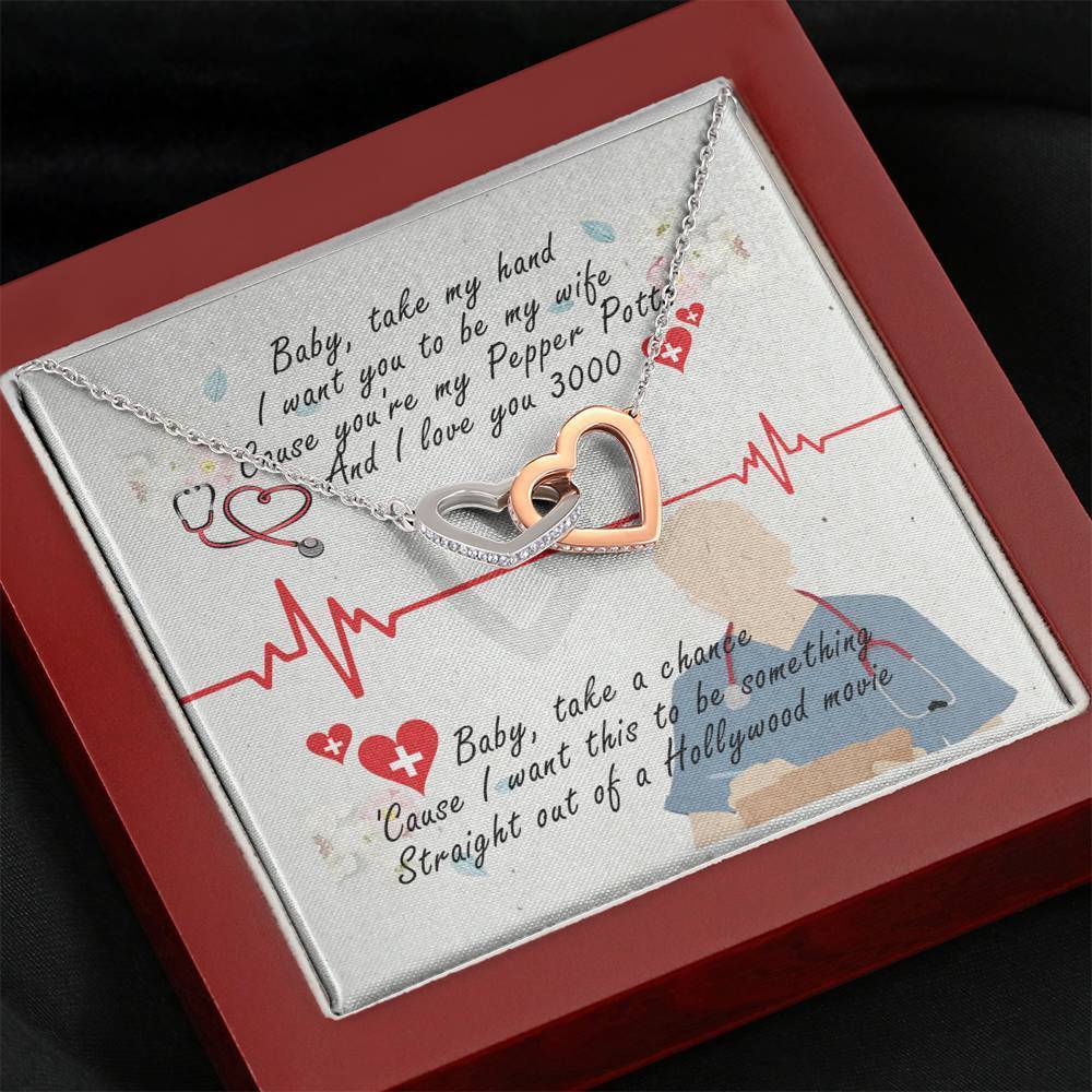 I Love You 3000 Necklace Mahogany Style Luxury Box Jewelry