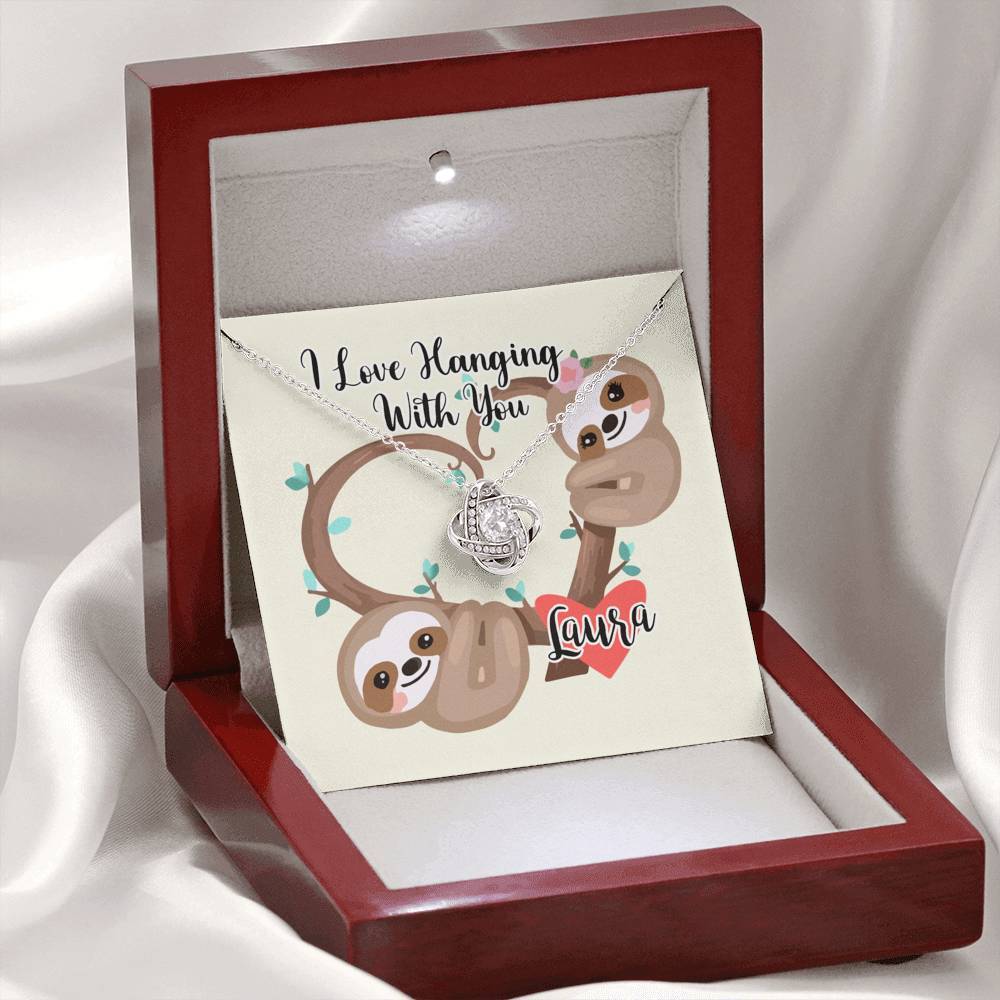 I love Hanging With You Custom Necklace