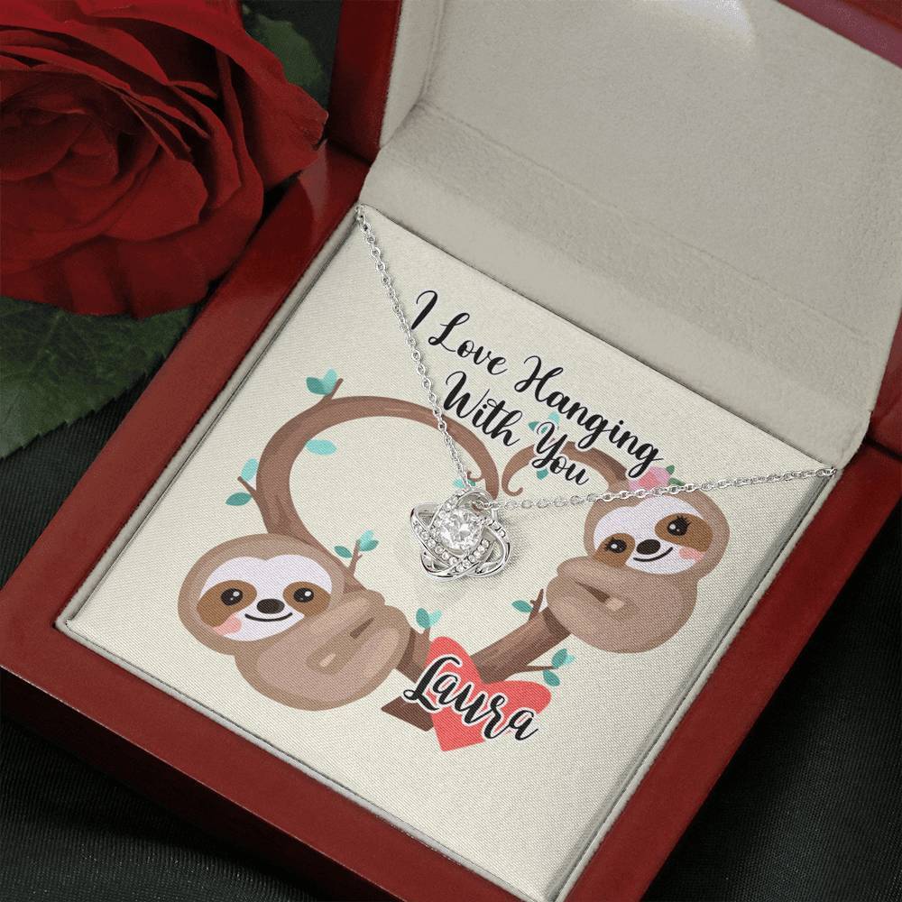 I love Hanging With You Custom Necklace
