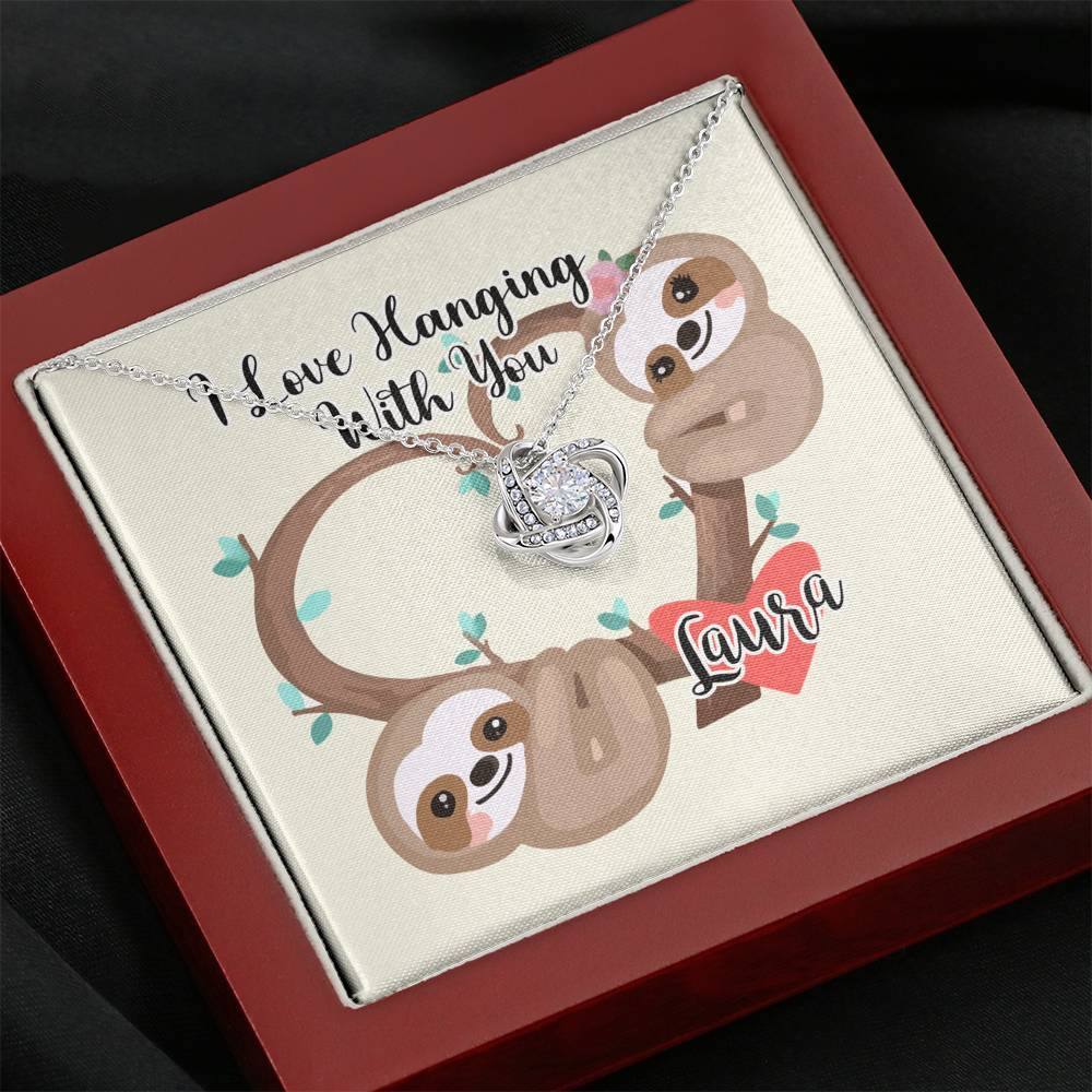 I love Hanging With You Custom Necklace