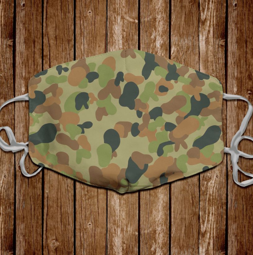 Australian AUSCAM Disruptive Pattern Camouflage Uniform Jelly Bean Camo Or Hearts And Bunnies Face Mask - DucG