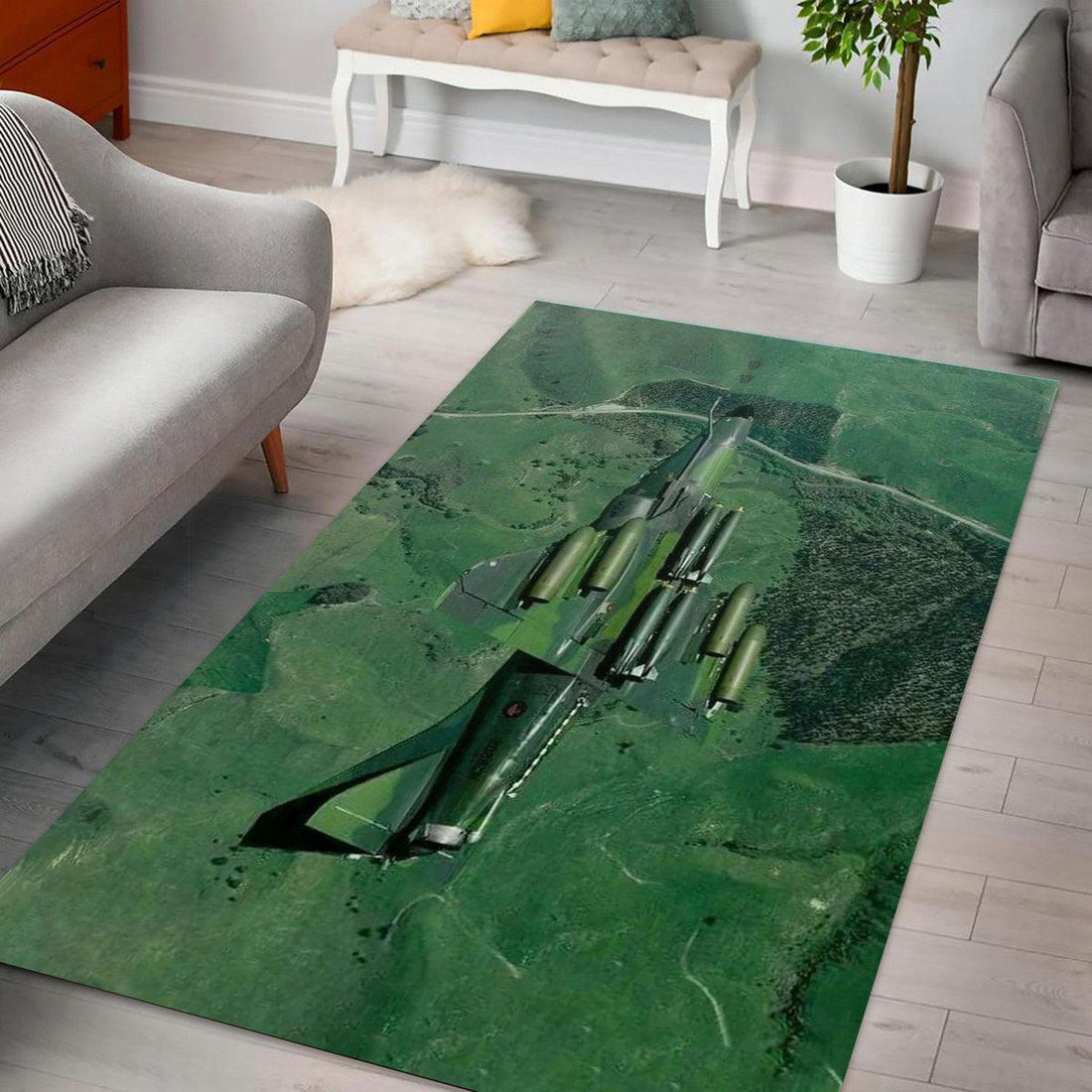 Aviation Camouflage Rug - DucG