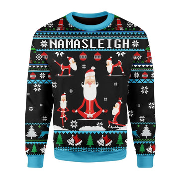 Gearhomies Christmas Unisex Sweater Namasleigh Ugly Christmas 3D Apparel