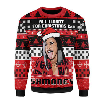 YMskins Christmas Sweater All I Want For Christmas Is Some Money 3D Apparel