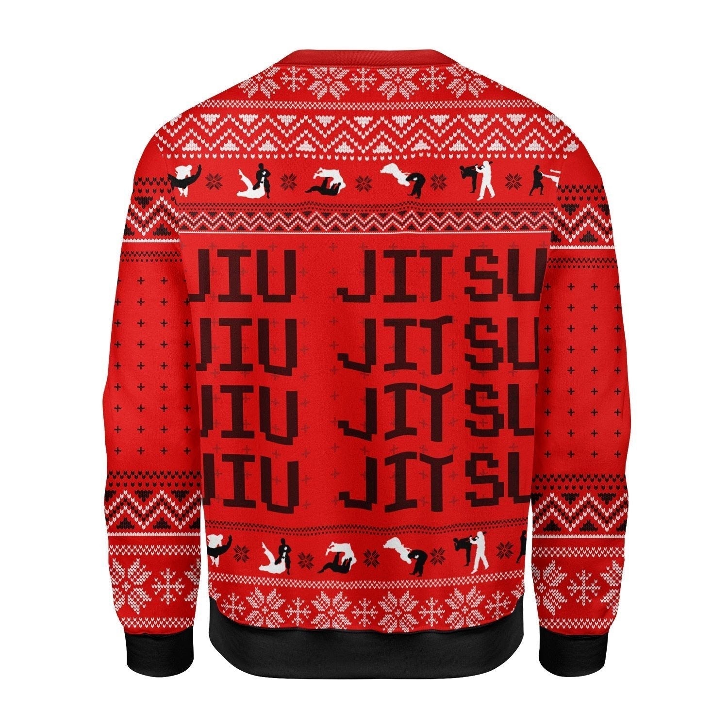 Gearhomies Christmas Unisex Sweater JIU JITSU JESUS Christmas 3D Apparel