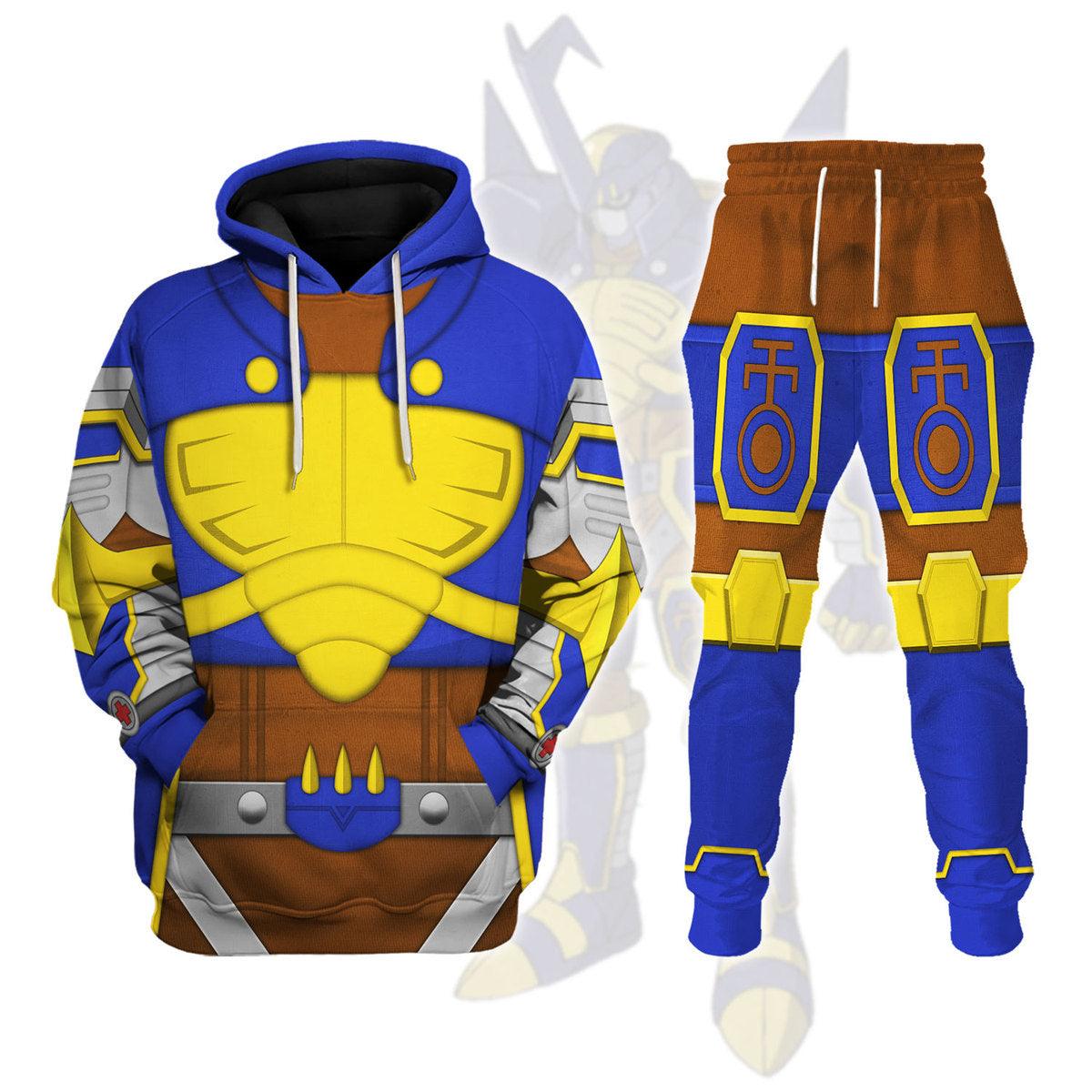 Beetlemon Digimon Frontier Hoodie T-shirt Sweatpants Cosplay - DucG