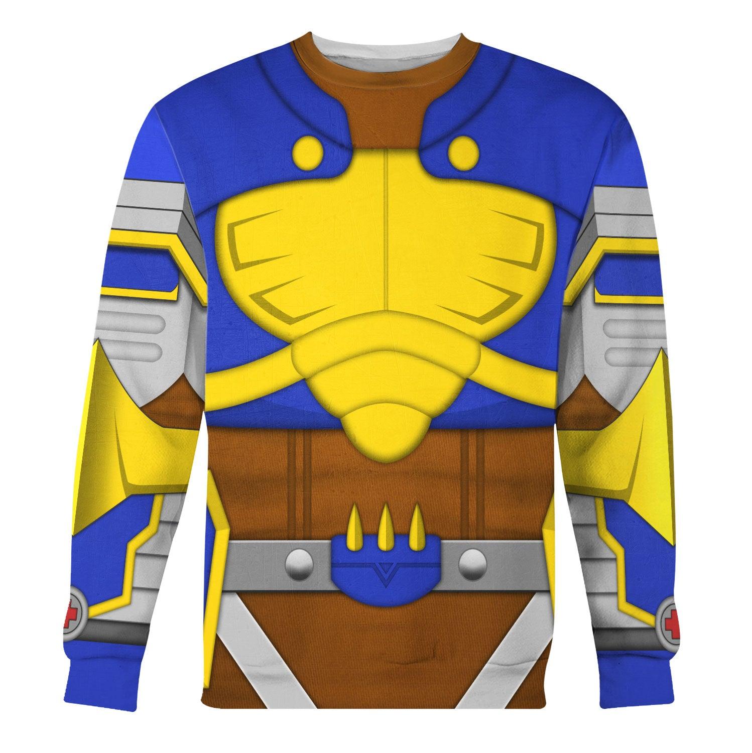 Beetlemon Digimon Frontier Hoodie T-shirt Sweatpants Cosplay - DucG