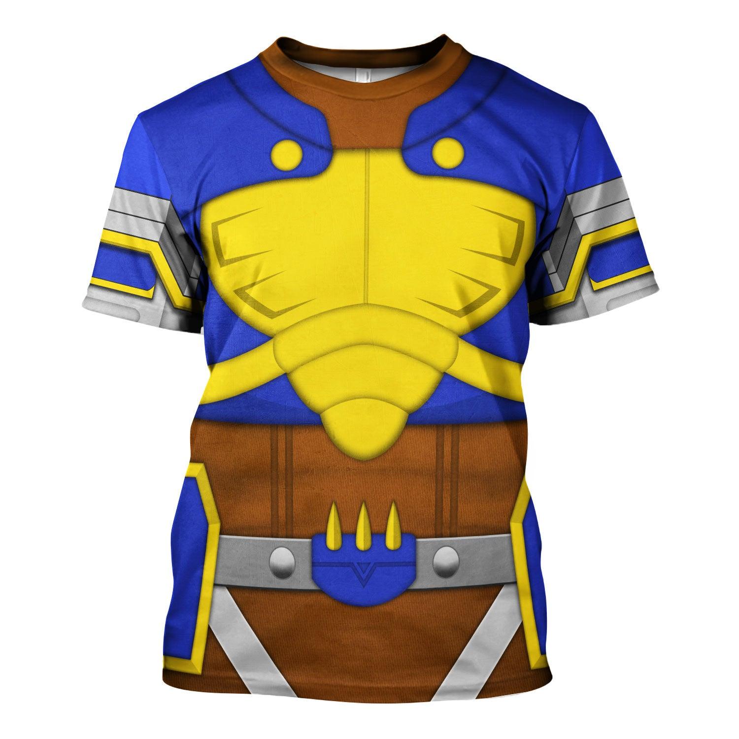 Beetlemon Digimon Frontier Hoodie T-shirt Sweatpants Cosplay - DucG