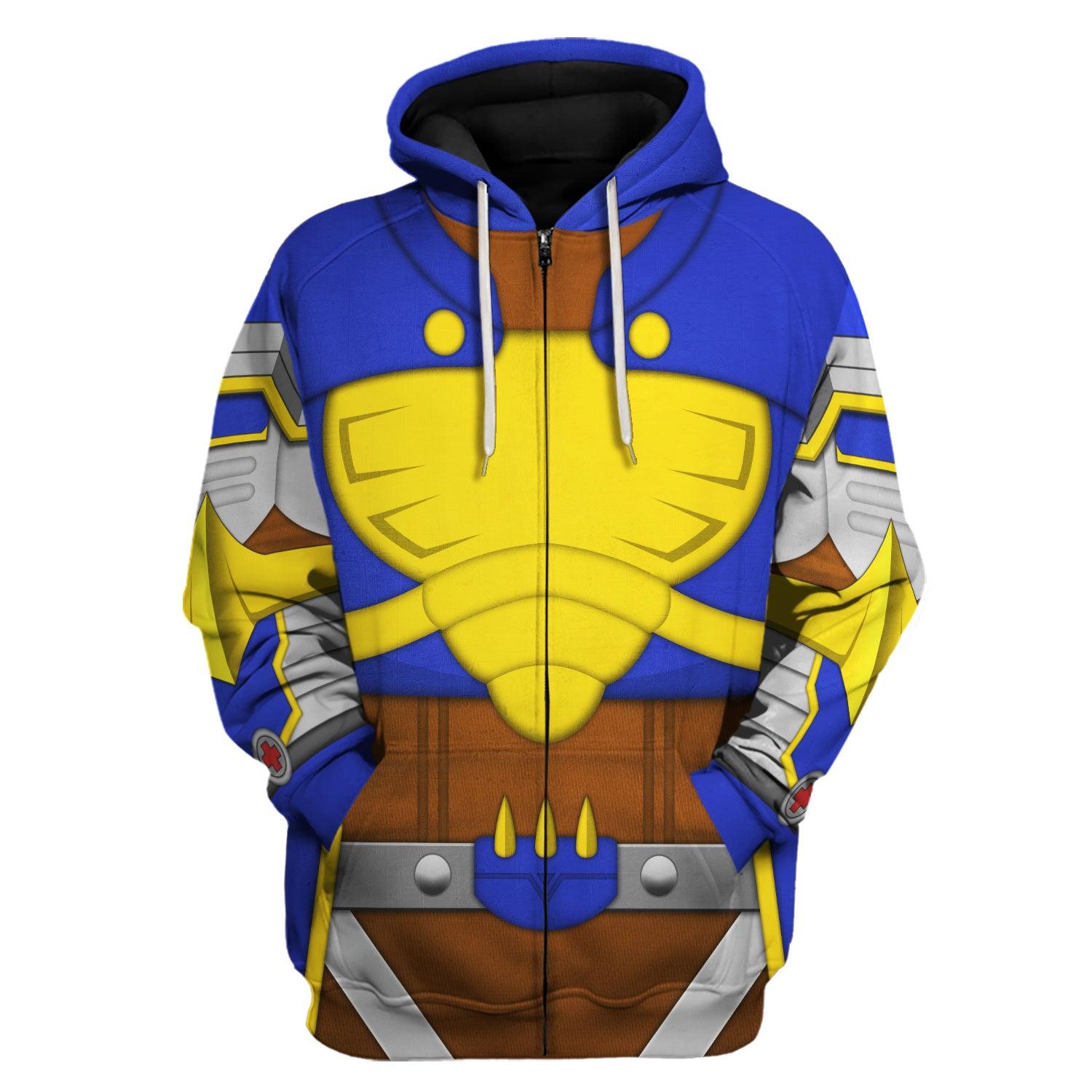 Beetlemon Digimon Frontier Hoodie T-shirt Sweatpants Cosplay - DucG