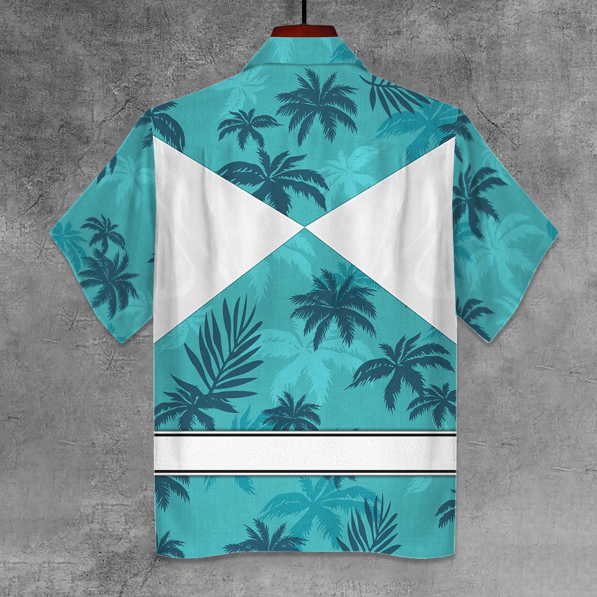 Belt Black Ranger x Tommy Vercetti Hawaiian Shirt Beach Shorts - Gearhomie.com