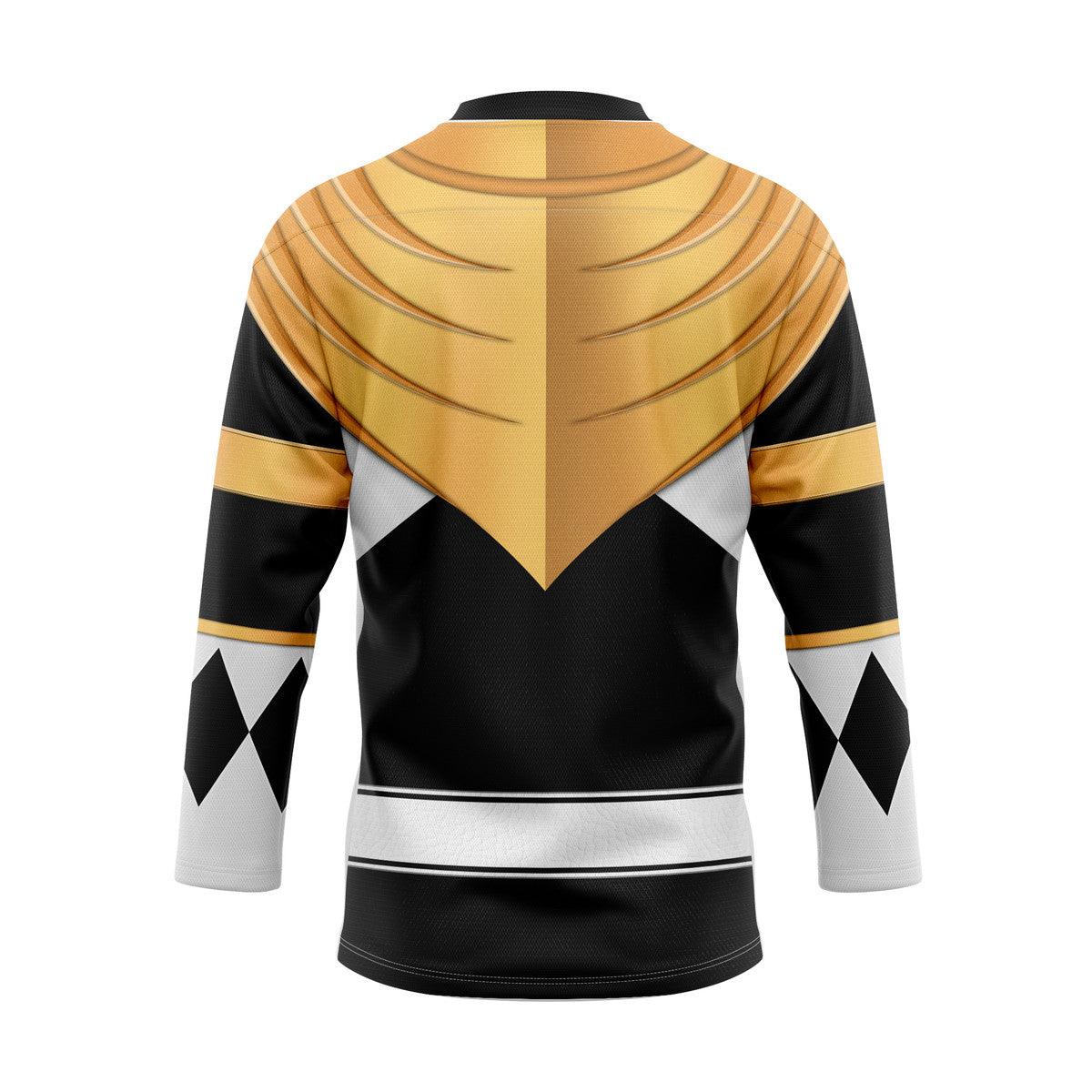 Black Ranger Dragon Shield Hockey Jersey - Gearhomie.com