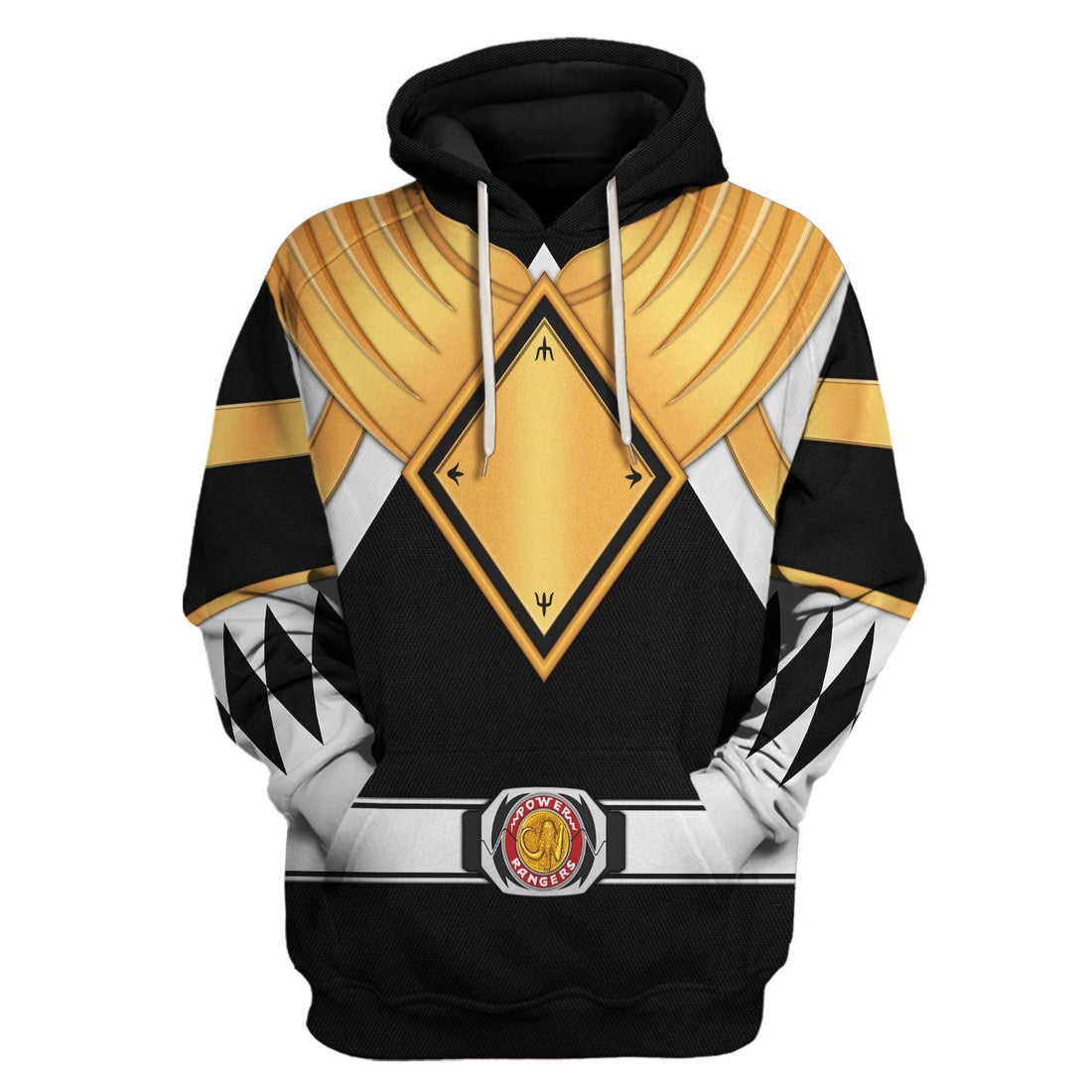 Black Ranger Dragon Shield Hoodies Sweatshirt T-shirt Hawaiian - Gearhomie.com