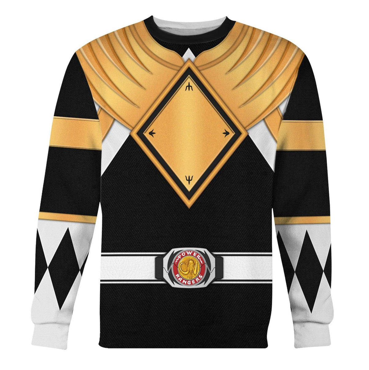 Black Ranger Dragon Shield Hoodies Sweatshirt T-shirt Hawaiian - Gearhomie.com