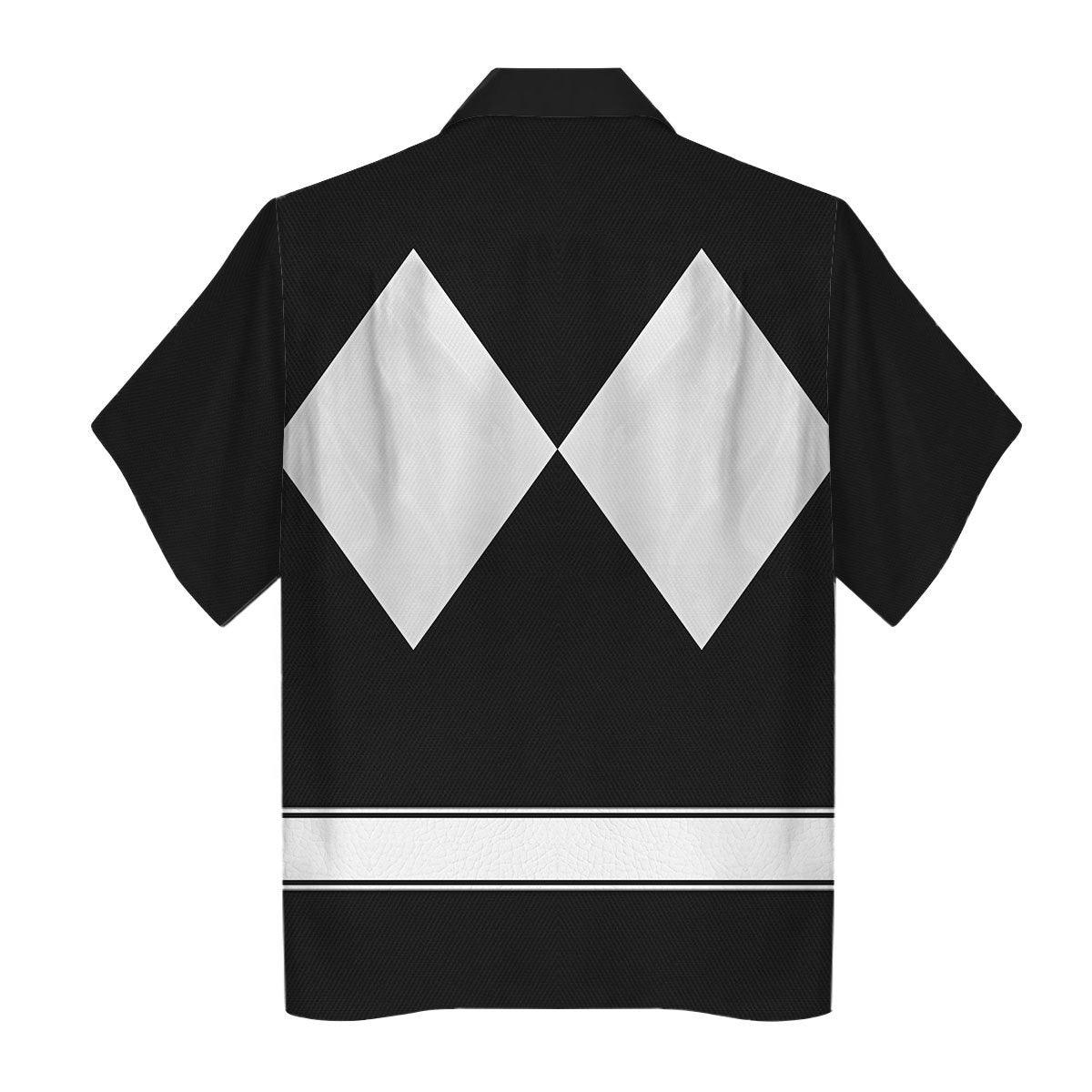 Black Ranger Mighty Morphin The Movie (1995) Hoodies Sweatshirt T-shirt Hawaiian - Gearhomie.com