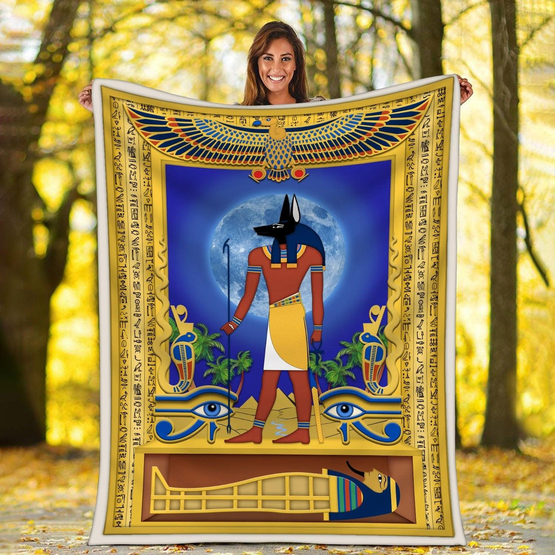 Blanket Anibus Egyptian God - DucG