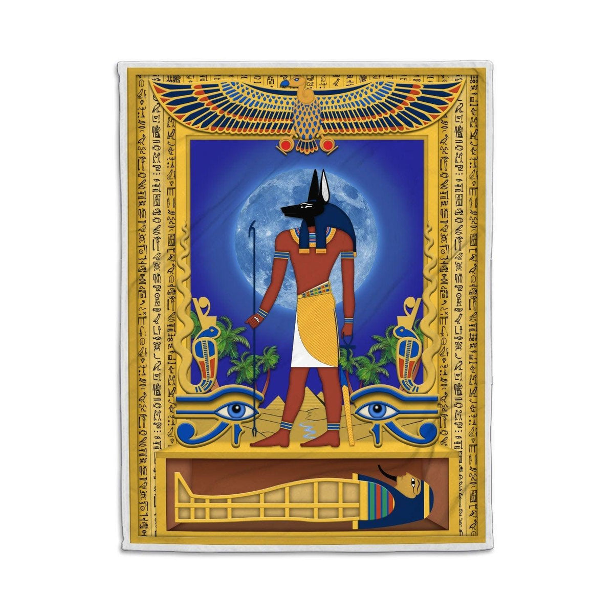 Blanket Anibus Egyptian God - DucG